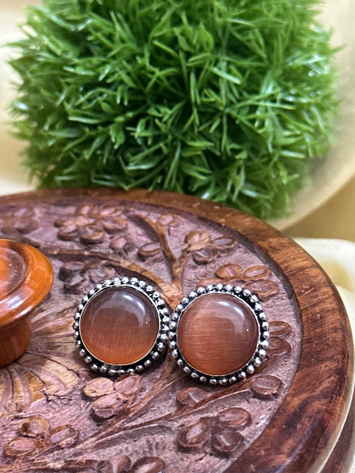 Silver earrings