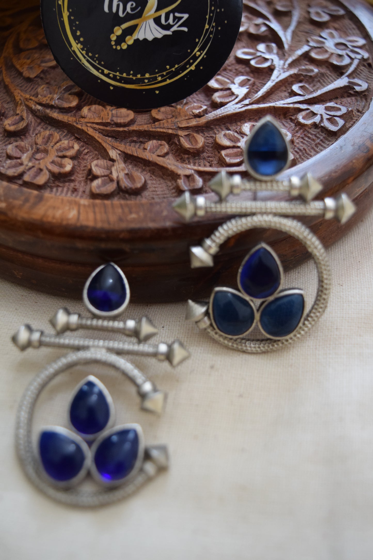 Silver earrings
