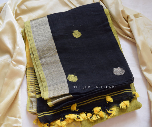 Pure Linen Saree